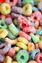 Colourful Fruit Flavour Breakfast Cereal Royalty Free Stock Photo