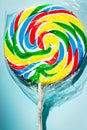 Colourful fruit lollipop