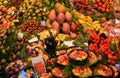 Colourful fruit and vegetable market stall Royalty Free Stock Photo