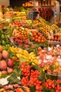 Colourful fruit and vegetable market stall Royalty Free Stock Photo