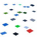 colourful geomatric pattern with white background