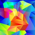 Colourful geometric crystal background