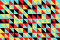 Colourful geometric tiles pattern