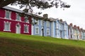 Colourful Georgian houses in Wales, UK