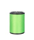 Colourful green thread isolated on white Royalty Free Stock Photo