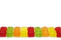 Colourful gummy bears candies Royalty Free Stock Photo