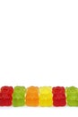 Colourful gummy bears candies Royalty Free Stock Photo