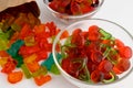 Colourful gummy candies