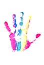 Colourful Hand Print