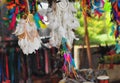 Colourful handicrafts in the market Royalty Free Stock Photo