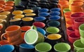 COLOURFUL HANDMADE CERAMIC POTTERY MUGS & CUPS