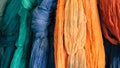 Colourful Handspun yarn Royalty Free Stock Photo