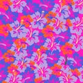 Colourful Hawaiian floral background