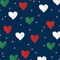 Colourful hearts