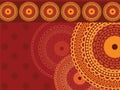 Colourful henna mandala background