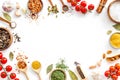Colourful herbs spices and flavoring for cooking Royalty Free Stock Photo