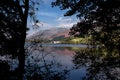 Colourful hills and reflections in Grasmere Lake in the Lake District, Cumbria,