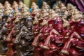 Colourful Hindu god named Ganapati for sell in the market at Chidambaram,Tamilnadu,India.