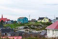 Colourful homes in a small fishing village