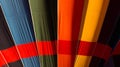 Colourful hot air balloon detail Royalty Free Stock Photo