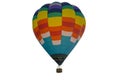 Colourful Hot Air Balloon isolate on white bacground Royalty Free Stock Photo