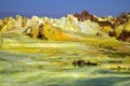 Hot springs in Dallol, Danakil Desert, Ethiopia Royalty Free Stock Photo