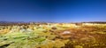 Hot springs in Dallol, Danakil Desert, Ethiopia Royalty Free Stock Photo