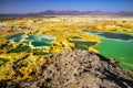 Hot springs in Dallol, Danakil Desert, Ethiopia Royalty Free Stock Photo