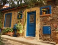 Colourful house front in Collioure, France