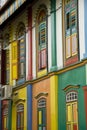 Colourful house in little india, singapur Royalty Free Stock Photo
