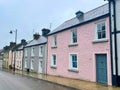 Colourful houses in Cong Village County Mayo