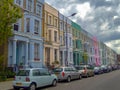 Colourful houses in the Notting Hill area Royalty Free Stock Photo