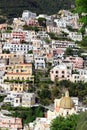 Positano houses vert Royalty Free Stock Photo