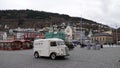 Fisketorget market place in the centre of Bergen city in Fjord Norway Royalty Free Stock Photo