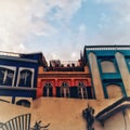 Colourful houses in Tanger