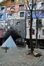 Colourful Hundertwasser House, Vienna Austria Royalty Free Stock Photo