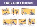 Colourful illustration demonstrates the proper exercise technique