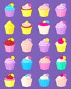 Colourful image of cupcakes