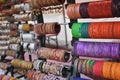 Colourful Indian bangles on display at market Royalty Free Stock Photo