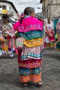 Colourful indigenous wear in Ecuador