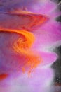 Colourful ink dissolving