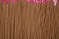 Colourful insence sticks background Royalty Free Stock Photo