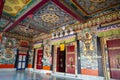 Colourful Interior inside Rumtek Monastery,Sikkim,India