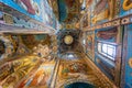 Colourful interior and mosaics in the Church of the Savior on Spilled Blood in St Petersburg, Russia Royalty Free Stock Photo