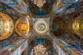 Colourful interior and mosaics in the Church of the Savior on Spilled Blood in St Petersburg, Russia Royalty Free Stock Photo