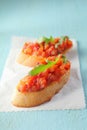 Colourful Italian bruschetta antipasti