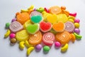 Colourful jelly candies Royalty Free Stock Photo