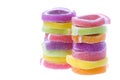 Colourful Jelly Sweets Isolated Royalty Free Stock Photo