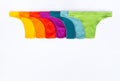 Colourful ladies panties set