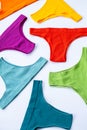 Colourful ladies panties set